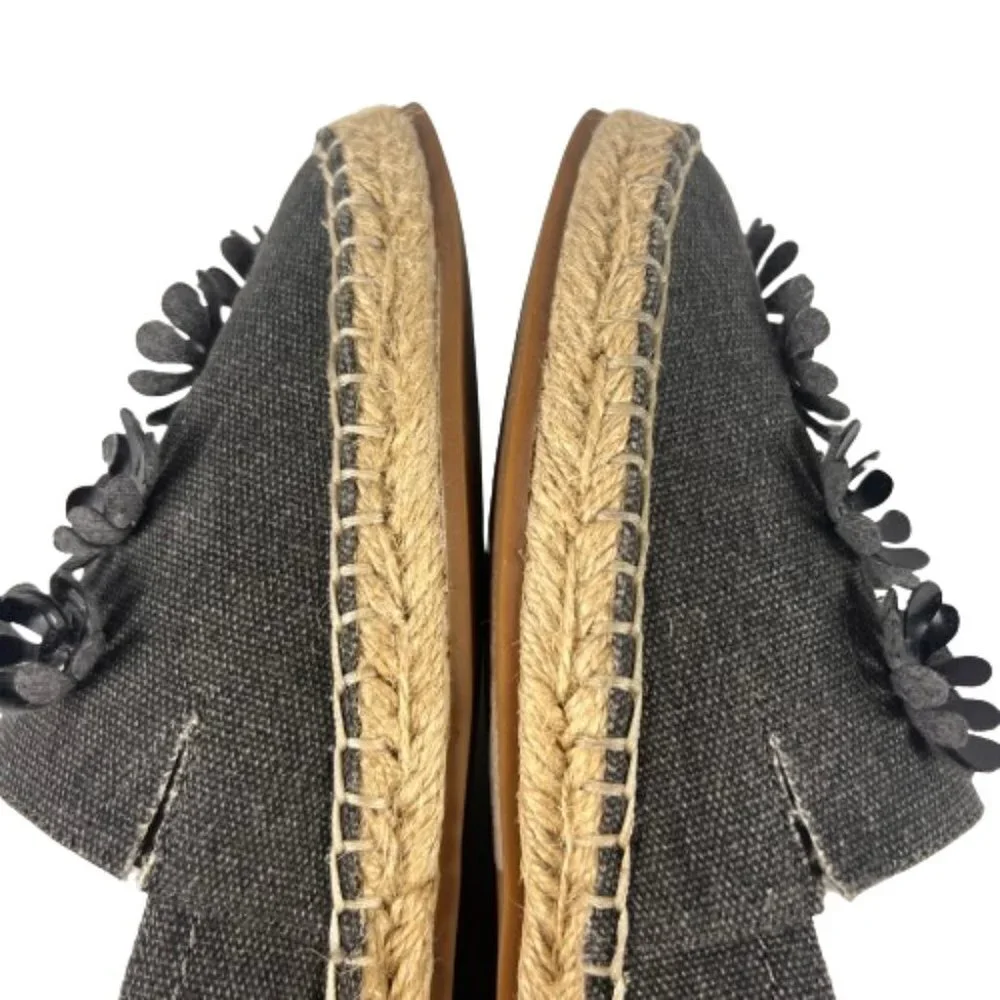 14th &‎ Union Womens Shoes Espadrille Flat Loafers 3D Flowers Bohemian Size 7.5